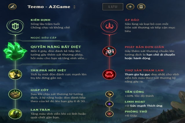 Bảng ngọc Mordekaiser với Quyền năng bất diệt