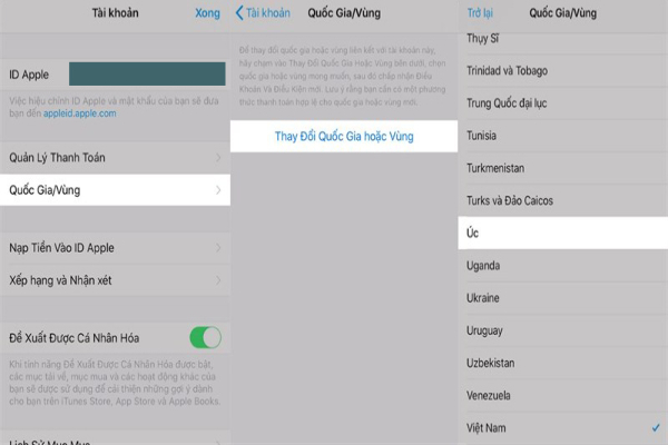 Tải Đấu trường chân lý mobile cho hệ điều hành iOS cần chọn quốc gia/ vùng phù hợp