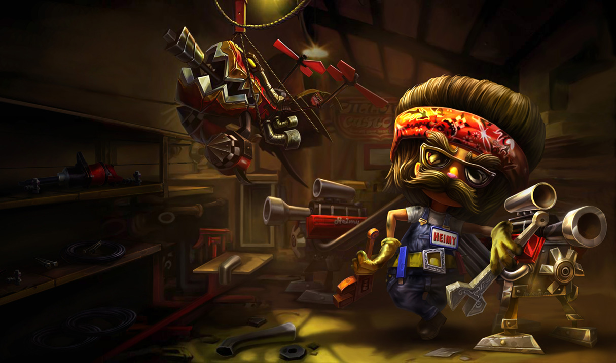 Ụ súng của Heimerdinger gây ra một lượng sát thương đáng kể