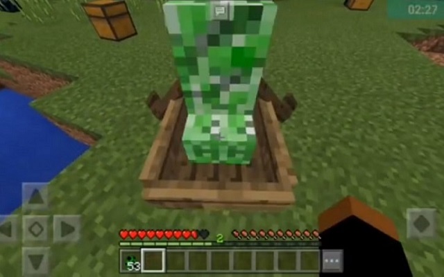 dùng cúp thường đập rương trong game minecraft