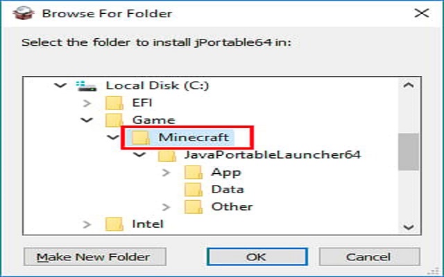 quá trình cài game minecraft trên ổ c
