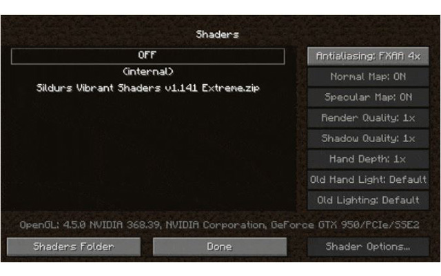 cài đặt shader cho minecraft rất dễ