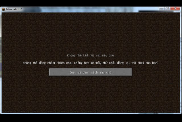 Lỗi minecraft