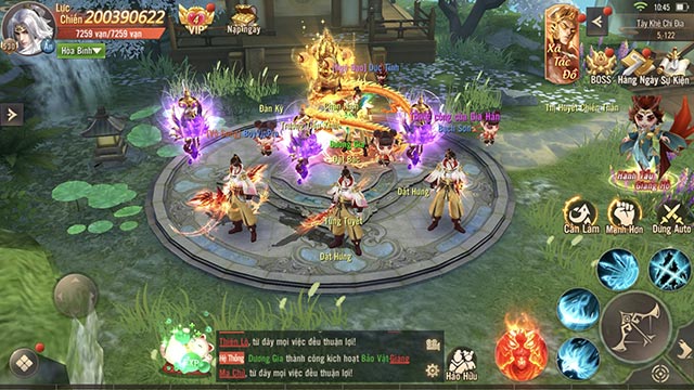 các tính năng trong game