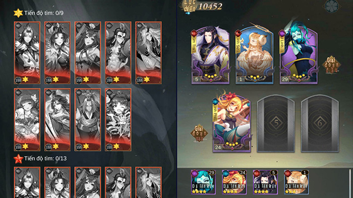 Game có hệ thống nhân vật, tướng đa dạng