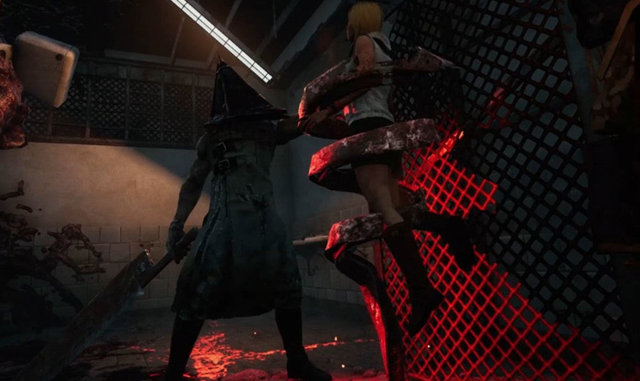 1 cảnh của Pyramid Head trong Slient Hill 2